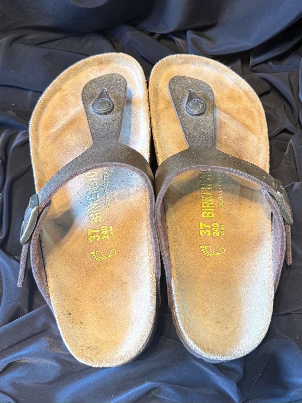 Birkenstock Gizeh Thong Sandals Copper Brown Womens 6 EU 37 - Picture 3 of 10
